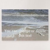 Sandy Beach Life Ocean Waves Zee Fotografie Legpuzzel (Horizontaal)