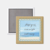 Sandy Beach maakt je eigen Magnet (Voorkant / Achterkant)