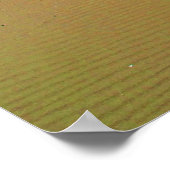 Sandy Beach met eiland- en zee-POSTER Poster (Hoek)
