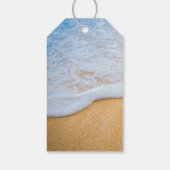 Sandy Beach met Foamy Surf Bedankt Cadeaulabel (Achterkant)