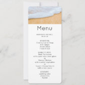 Sandy Beach met Foamy Surf Foto Kaart (Voorkant)