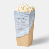 Sandy Beach met Foamy Surf Wedding Dank u Bedankdoosjes (Popped)