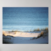 Sandy Beach met Ocean Color 16x20 Poster (Voorkant)