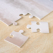 Sandy Beach Ocean Waves Abstracte Waterverf Legpuzzel (Zijkant)