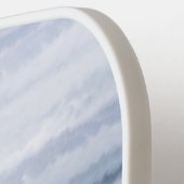 Sandy Beach Ocean Waves Cloudy Sky Abstract Pickleball Paddle (Links Detail)