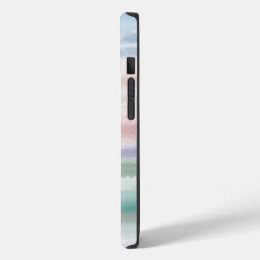 Sandy Beach Ocean Waves Sunset Abstracte Waterverf Case-Mate iPhone Case (Achterkant / Links)