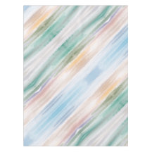 Sandy Beach Ocean Waves Sunset Abstracte Waterverf