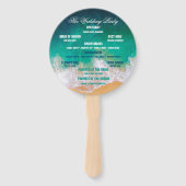 Sandy Beach Ocean Waves Wedding Handwaaier