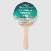 Sandy Beach Ocean Waves Wedding Handwaaier