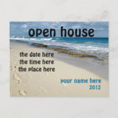 Sandy Beach Open House briefkaart (Voorkant)