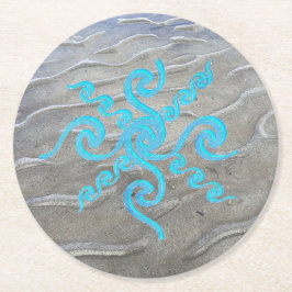 Sandy Beach Papier Onderzetter