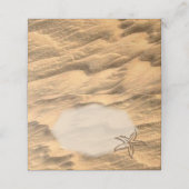 Sandy Beach Place Card Plaatskaartje (Buitenkant ongevouwen)