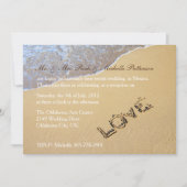 Sandy Beach Post Wedding Reception Uitnodiging (Voorkant)