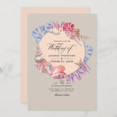 Sandy Beach QR Code RSVP Weddenschap Kaart (Voorkant / Achterkant)