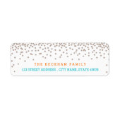 Sandy Beach Retouradres Labels (Voorkant)