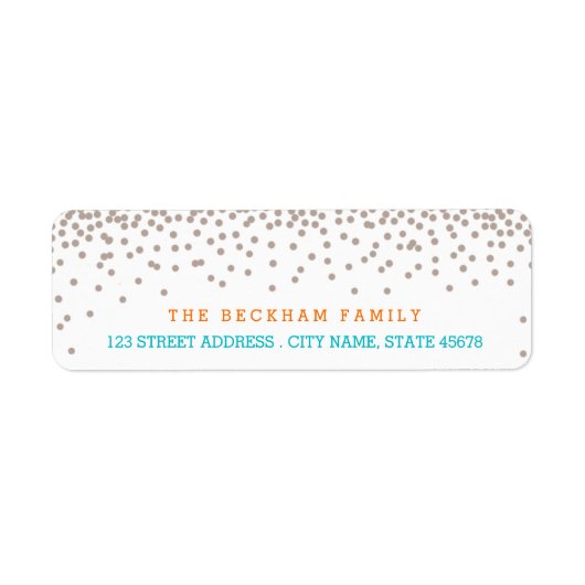 Sandy Beach Retouradres Labels (Voorkant)