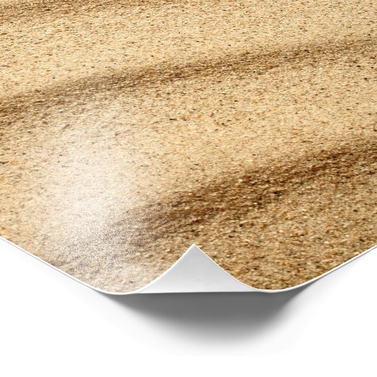 Sandy Beach. Sand texture for Background Foto Afdruk (Hoek)