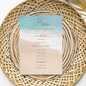 Sandy Beach Seaside / Oceanside bruiloft Menu