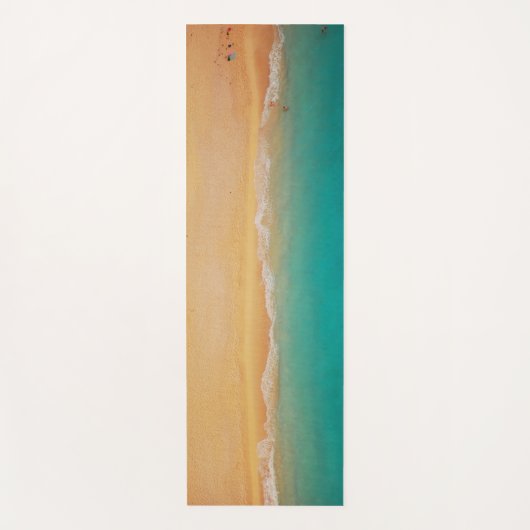Sandy Beach Shore Ocean Turquoise Yoga Mat (Voorkant)