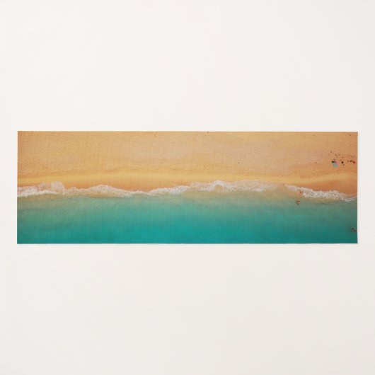 Sandy Beach Shore Ocean Turquoise Yoga Mat (Voorkant (horizontaal))