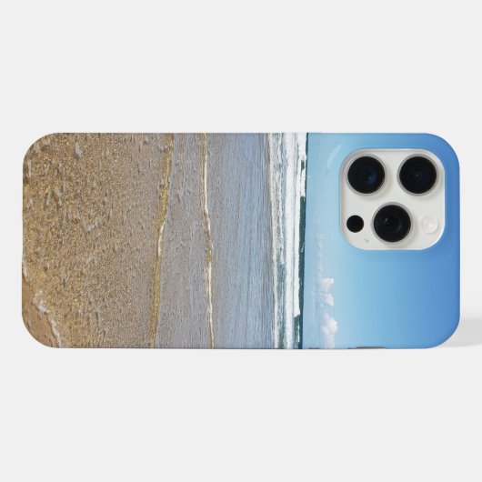 Sandy Beach Soulac Sur Mer Frankrijk | Uitzicht aa iPhone Hoesje (Achterkant horizontaal)