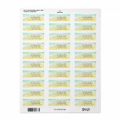 Sandy Beach Starfish We hebben Return Address verp Etiket (Full Sheet)