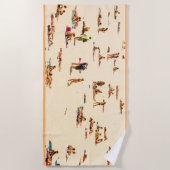 Sandy Beach Strandlaken (Voorkant)