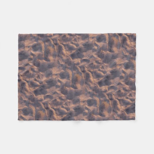 Sandy Beach Structure Photo Fleece Deken (Voorkant (Horizontaal))