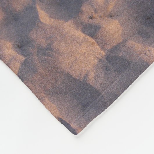 Sandy Beach Structure Photo Fleece Deken (Hoek)