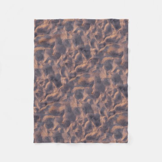 Sandy Beach Structure Photo Fleece Deken (Voorkant)