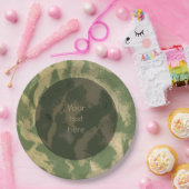 Sandy Beach Structuur Foto van elke tekst Papieren Bordje (Feest)