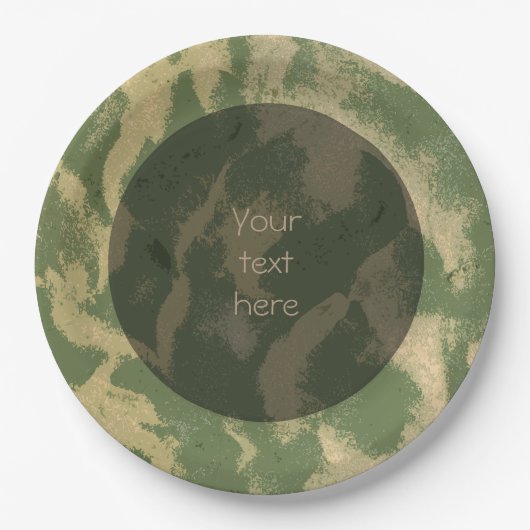 Sandy Beach Structuur Foto van elke tekst Papieren Bordje (Voorkant)