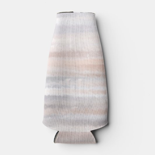 Sandy Beach Summer Tan Abstracte Waterverf Flesjeskoeler (Voorkant)