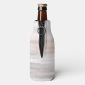 Sandy Beach Summer Tan Abstracte Waterverf Flesjeskoeler (Fles Achterkant)