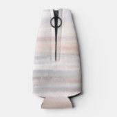 Sandy Beach Summer Tan Abstracte Waterverf Flesjeskoeler (Achterkant)