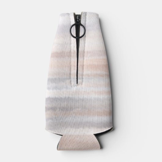 Sandy Beach Summer Tan Abstracte Waterverf Flesjeskoeler (Achterkant)