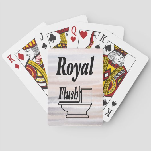 Sandy Beach Summer Tan Abstracte Waterverf Pokerkaarten (Achterkant)