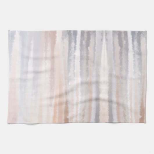 Sandy Beach Summer Tan Abstracte Waterverf Theedoek (Horizontaal)