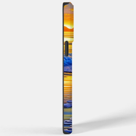 Sandy Beach Sunset met gepersonaliseerde naam Case-Mate iPhone Case (Achterkant / Rechts)