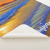 Sandy Beach Sunset Sherpa Deken (3/4)