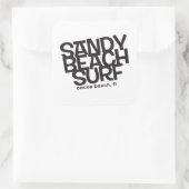 Sandy Beach Surf Classic Sticker (Tas)