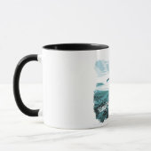 Sandy Beach Surfing Coffe Mok (Links)