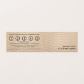 Sandy Beach, Tanning Salon, een gedetailleerde Loy Visitekaartje (Buitenkant ongevouwen)