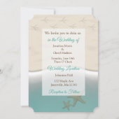 Sandy Beach thema foto bruiloft uitnodigingen (Voorkant)