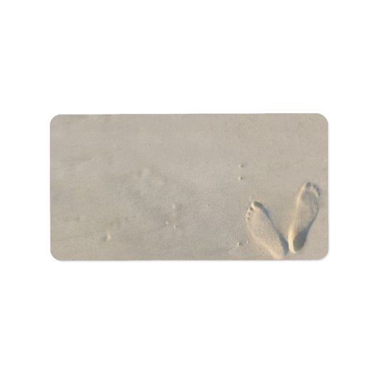 SANDY Beach Theme Print je eigen labels (Voorkant)