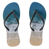 Sandy Beach Uitzicht Turquoise Blue Zee Florida Teenslippers (Voetbed)