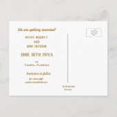 Sandy Beach Uw foto Bewaar de datum Aankondigingskaart (Achterkant)