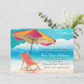 Sandy Beach verhuisbericht Aankondiging (Staand voorkant)