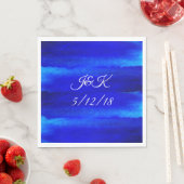 Sandy Beach Waterverf Wedding Dinner Napkins Servet (Insitu)