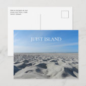 Sandy Beach, Watts, Juist Island, East Frisia Briefkaart (Voorkant / Achterkant)
